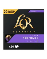 l or cafea capsule espresso lungo profondo intensitate 8 compatibile nespresso
